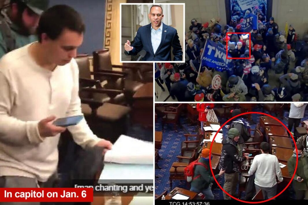 Pardoned Capitol rioter arrested for allegedly threatening to murder Hakeem Jeffries
