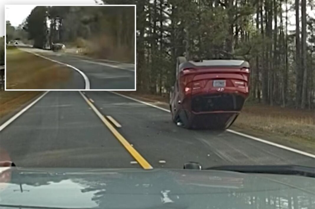 Missing Georgia teen leads cops on 115 mph chase before flipping stolen SUV